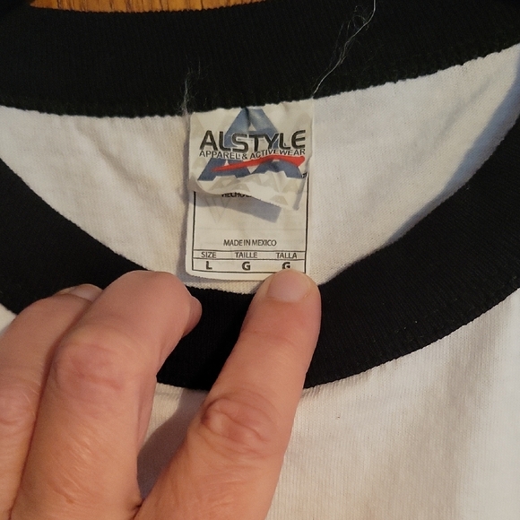 Vote for Pedro Alstyle White T-Shirt with Black Trim - Picture 2 of 3